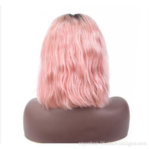 Aliexpress Online Shopping Websites Burmese Raw Material Curly Hair Ombre Pink Dye Color Braided Hair Swiss HD Lace Frontal Wig